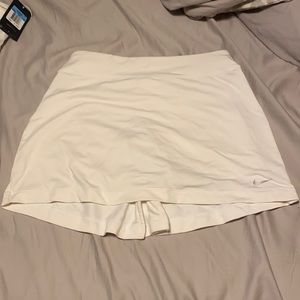 White Nike golf skort